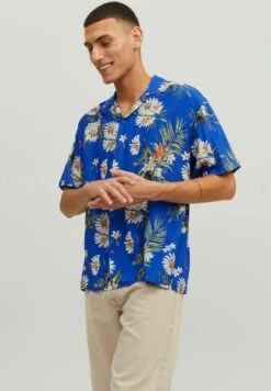 Jack & Jones Jorluke Flores Resort - Overhemd - Nautical Blue