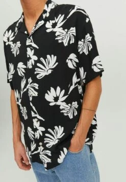 Jack & Jones Jorluke Palma Aop ResortSs Ln - Overhemd - Black -Jack & Jones 028b0c377d1e4f9086584269435d978a