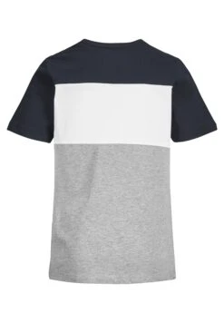 Jack & Jones Junior Jjelogo Blocking Tee - T-Shirt Print - Navy Blazer -Jack & Jones 02f32b75b4cb4985b9a5feb511df7606