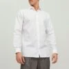 JACK&JONES Premium Blaparker Ls Noos - Zakelijk Overhemd - White Fit:Slim Fit