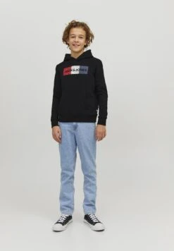 Jack & Jones Junior Jjecorp Logo Hood Jr 2 Pack - Sweater - Black