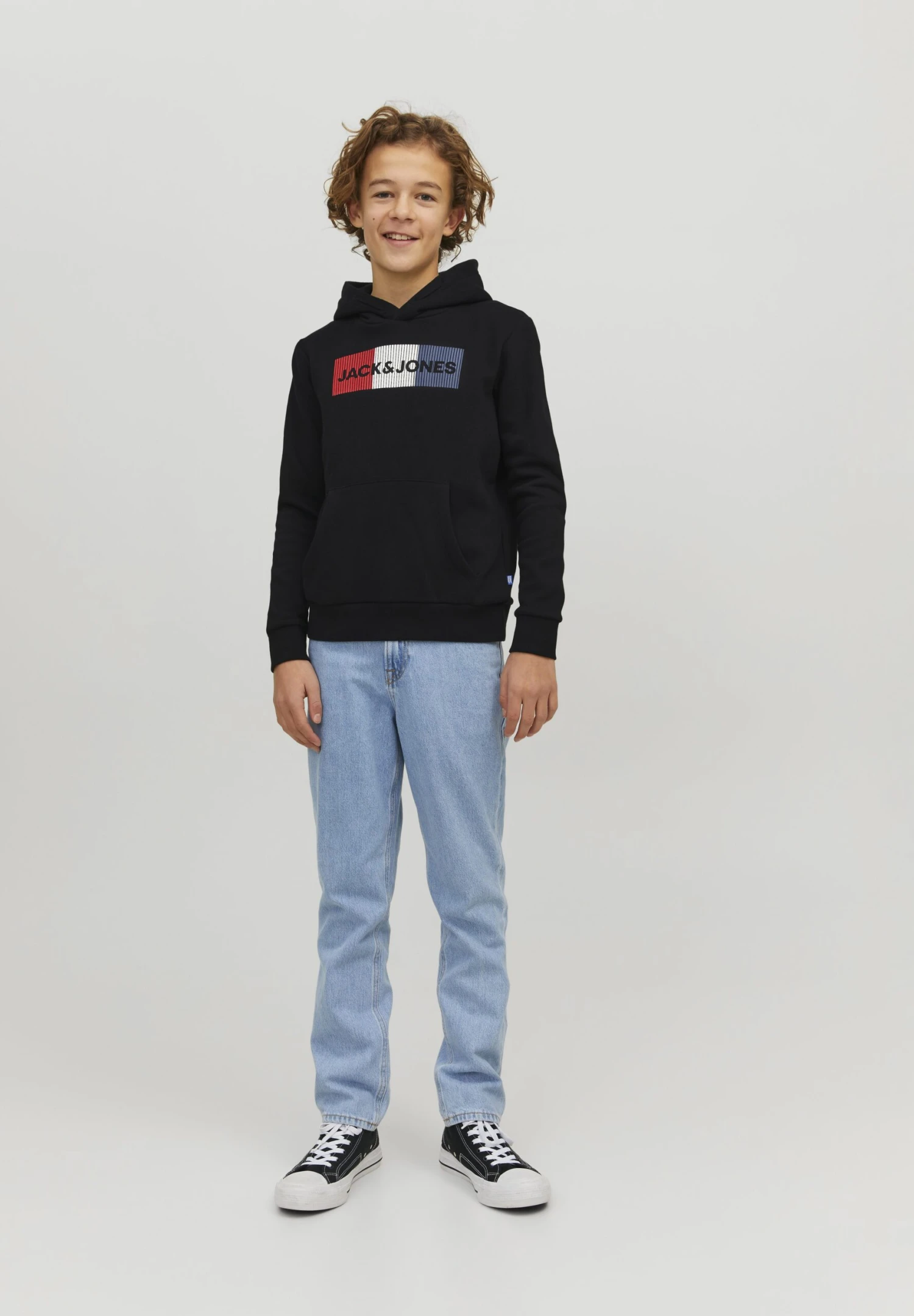 Jack & Jones Junior Jjecorp Logo Hood Jr 2 Pack - Sweater - Black 1 Jack & Jones Junior Jjecorp Logo Hood Jr 2 Pack - Sweater - Black
