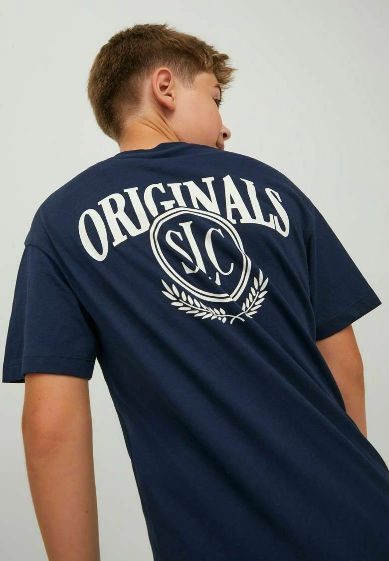 Jack & Jones Junior Schlichtes - T-Shirt Print - Navy Blazer 6 Jack & Jones Junior Schlichtes - T-Shirt Print - Navy Blazer - Afbeelding 6