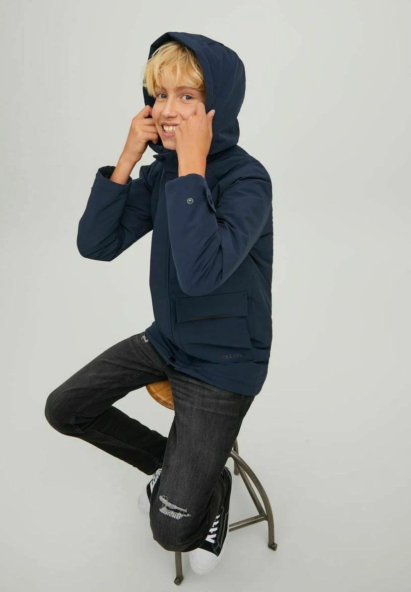 Jack & Jones Junior Dehnbare - Winterjas - Navy Blazer 6 Jack & Jones Junior Dehnbare - Winterjas - Navy Blazer - Afbeelding 6
