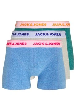 Jack & Jones Jacsuper Twist Trunks 3 Pack - Onderbroeken - Light Grey Melange/Lapis Blue -Jack & Jones 07b7e62a4b134457b16e181545e757df
