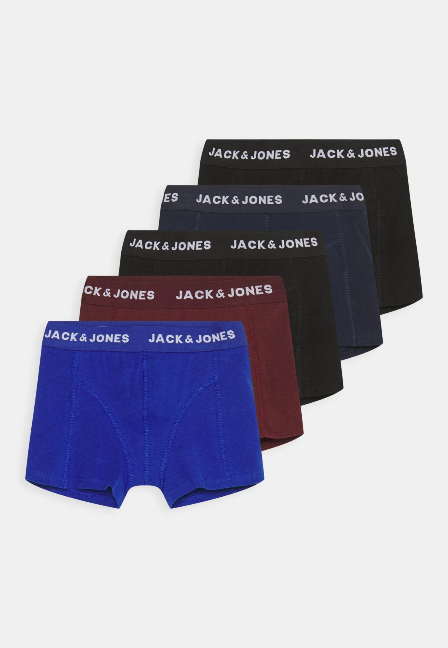 Jack & Jones Junior Jacblack Friday Trunks 5 Pack - Onderbroeken - Black/Navy Blazer/Port Royale/Surf The Web 1 Jack & Jones Junior Jacblack Friday Trunks 5 Pack - Onderbroeken - Black/Navy Blazer/Port Royale/Surf The Web