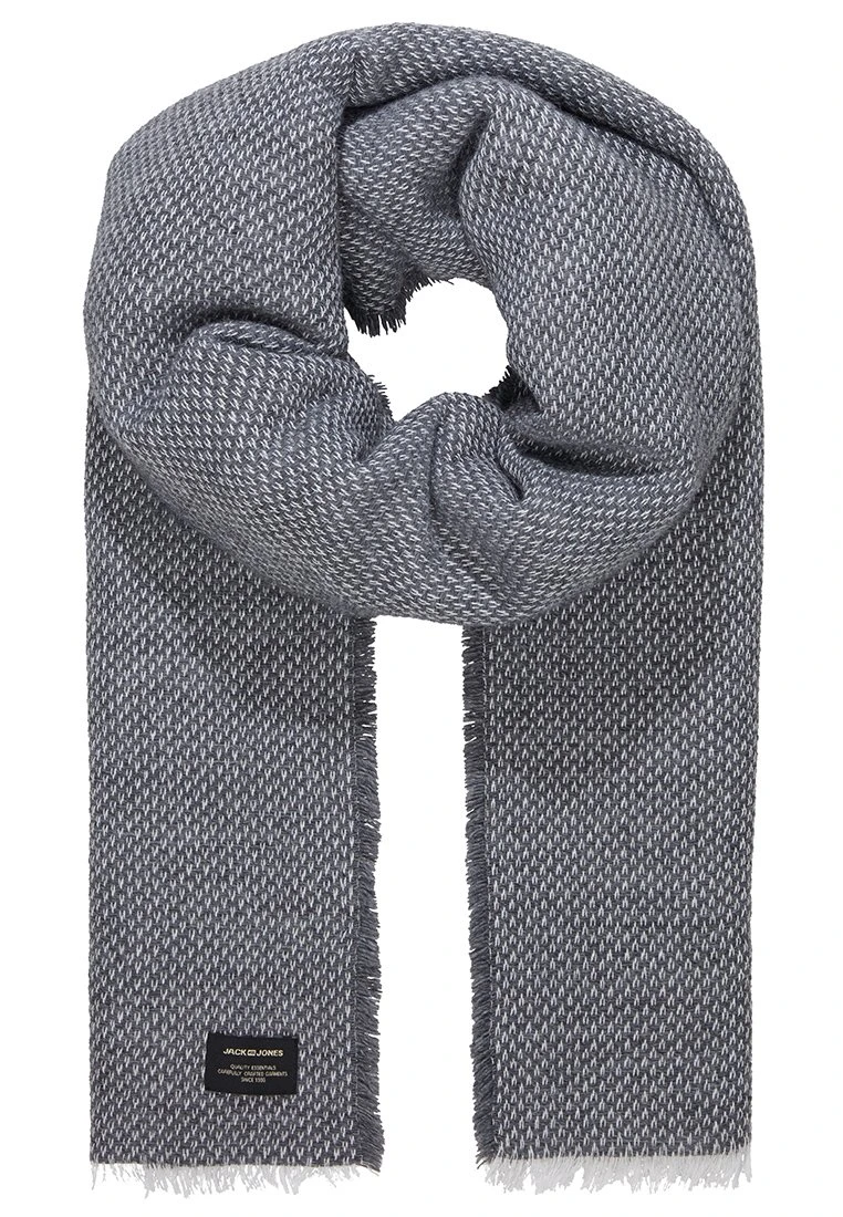 Jack & Jones Jacelliot Scarf - Sjaal - Grey Melange 2 Jack & Jones Jacelliot Scarf - Sjaal - Grey Melange - Afbeelding 2