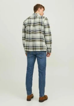 JACK&JONES Premium Jprroy Check Over Ls Sn - Lichte Jas - Cloud Dancer -Jack & Jones 0ac534a3da25450bba076f33697fc6f0