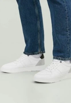 Jack & Jones Basket Leder - Sneakers Laag - Bright White