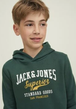Jack & Jones Junior Elogo- Hoodie - Pine Grove -Jack & Jones 0b43462d6e9a418c9650a8da235bdb28