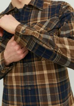 Jack & Jones Jjeeddie Ls Noos - Overhemd - Otter -Jack & Jones 0ba49be2fb0e4d828934cf03e6d1d4ad