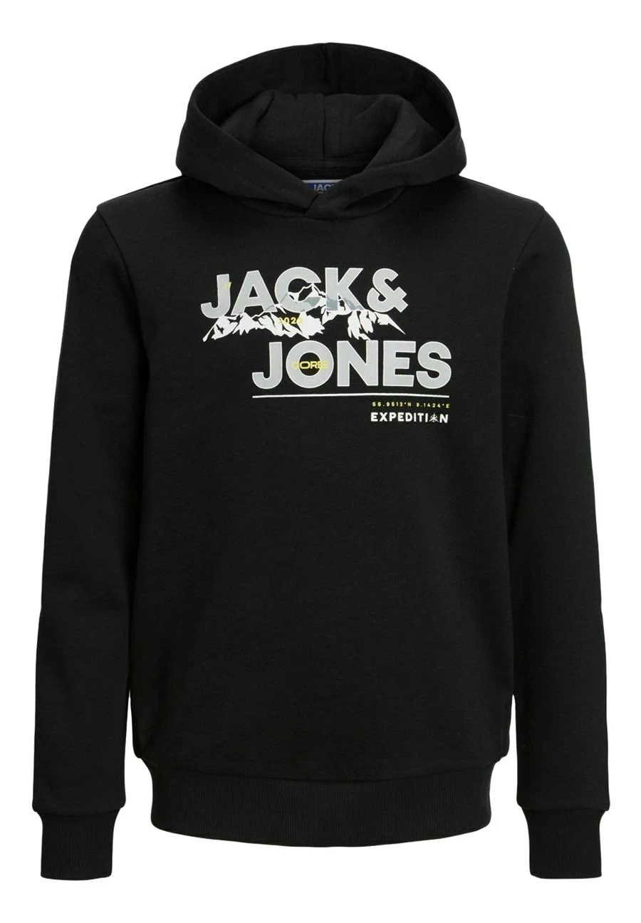 Jack & Jones Junior Hoodie - Black 1 Jack & Jones Junior Hoodie - Black