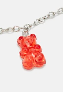 Jack & Jones Jacgummi Bear Necklace Unisex - Ketting - Silver Birch -Jack & Jones 0cae9098ff684438983a6c72bb341b29