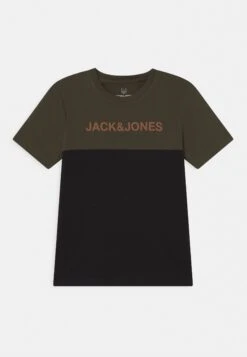 Jack & Jones Junior Jjeurban Blocking Jr - T-Shirt Print - Forest Night