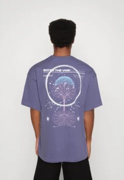 Jack & Jones Jorvoid Tee Crew Neck - T-Shirt Print - Twilight Purple