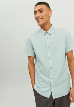 Jack & Jones Jjesummer S/S S23 Sn - Overhemd - Granite Green -Jack & Jones 127c3804b3ad4a7fa34ae03882063dd3