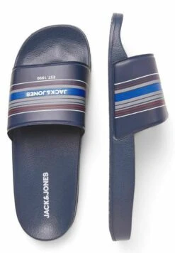Jack & Jones Gestreifte - Badslippers - Navy Blazer -Jack & Jones 129ce7b03b19460eb216f9f423ad8248