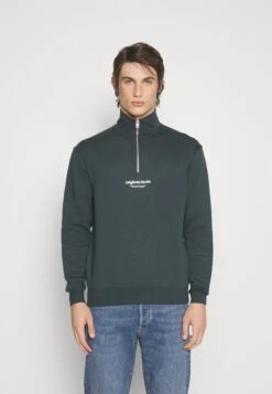 Jack & Jones Jorvesterbro Quarter Zip Hn Sn - Sweater - Magical Forest