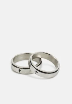 Jack & Jones Jacdavid 2Pack Unisex - Ring - Silver -Jack & Jones 15b99df105e14d39899a8d5090fc7be1