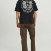 Jack & Jones Crew Neck - T-Shirt Print - Black