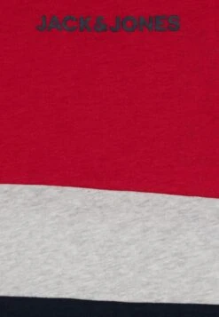 Jack & Jones Junior Jjereid Blocking Tee - T-Shirt Print - Tango Red -Jack & Jones 172ef8703a0c44cbb43d7a731185e97c