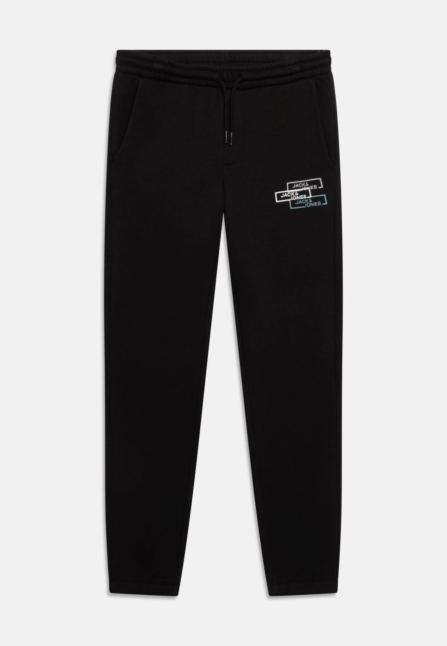 Jack & Jones Junior Jpstgordon Space Logo Pants - Trainingsbroek - Black 1 Jack & Jones Junior Jpstgordon Space Logo Pants - Trainingsbroek - Black