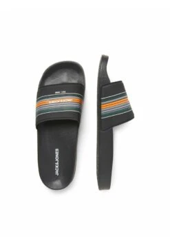 Jack & Jones Gestreifte - Badslippers - Anthracite -Jack & Jones 19d0f3a1351147888ba0c9e1602e9cdc