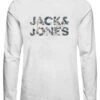 Jack & Jones Junior Jcotech Logo Tee Crew Neck Jnr - Longsleeve - White