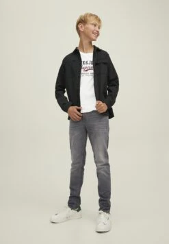 Jack & Jones Junior Jjelogo Tee O-Neck Jnr - Longsleeve - Cloud Dancer