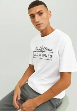 Jack & Jones Crew Neck - T-Shirt Print - White -Jack & Jones 1c851a534a7f4c1296ba951cb3848b3f