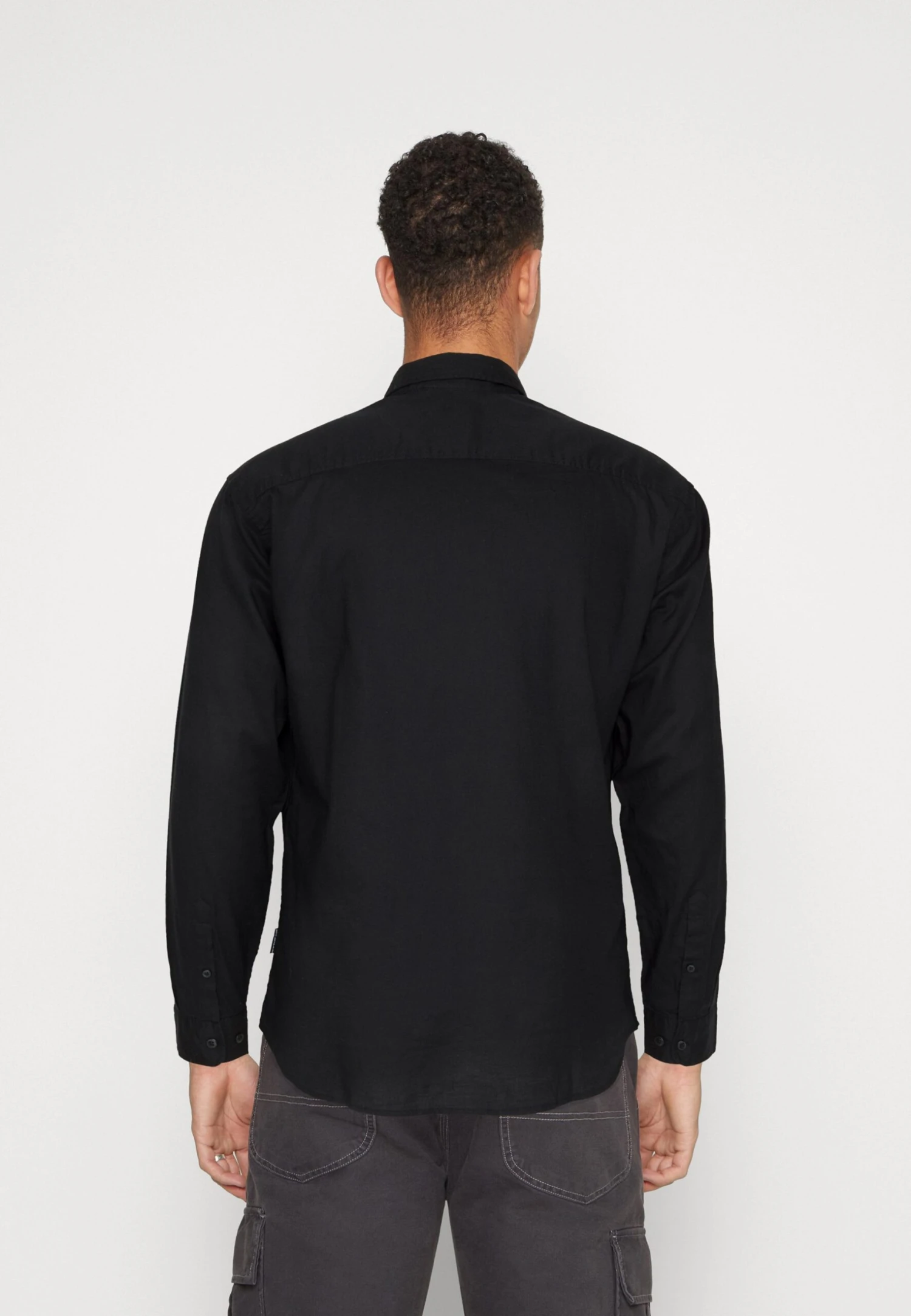 Jack & Jones Jegingham- Overhemd - Black Detail 3 Jack & Jones Jegingham- Overhemd - Black Detail - Afbeelding 3