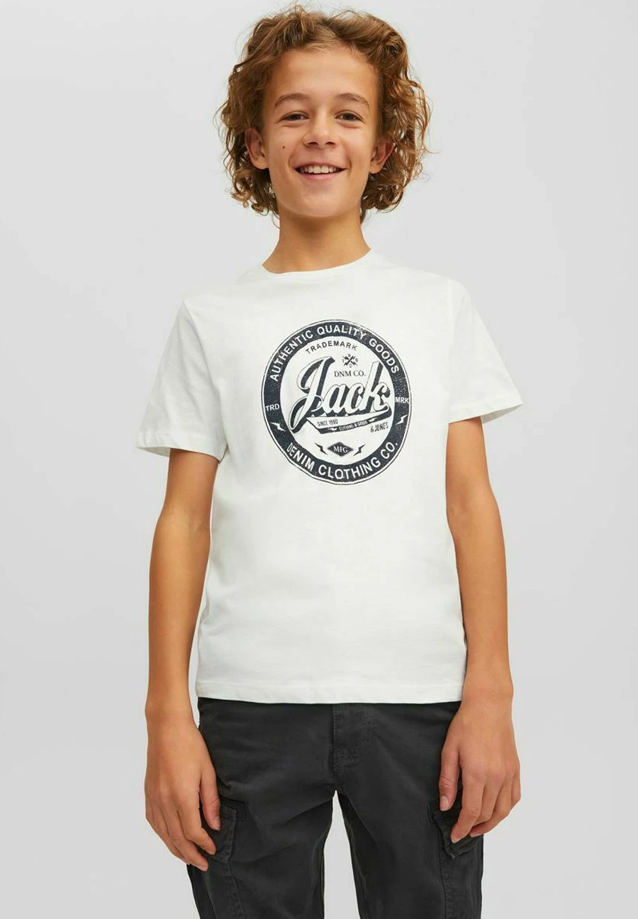 Jack & Jones Junior Rundhals - T-Shirt Print - Cloud Dancer 2 Jack & Jones Junior Rundhals - T-Shirt Print - Cloud Dancer - Afbeelding 2