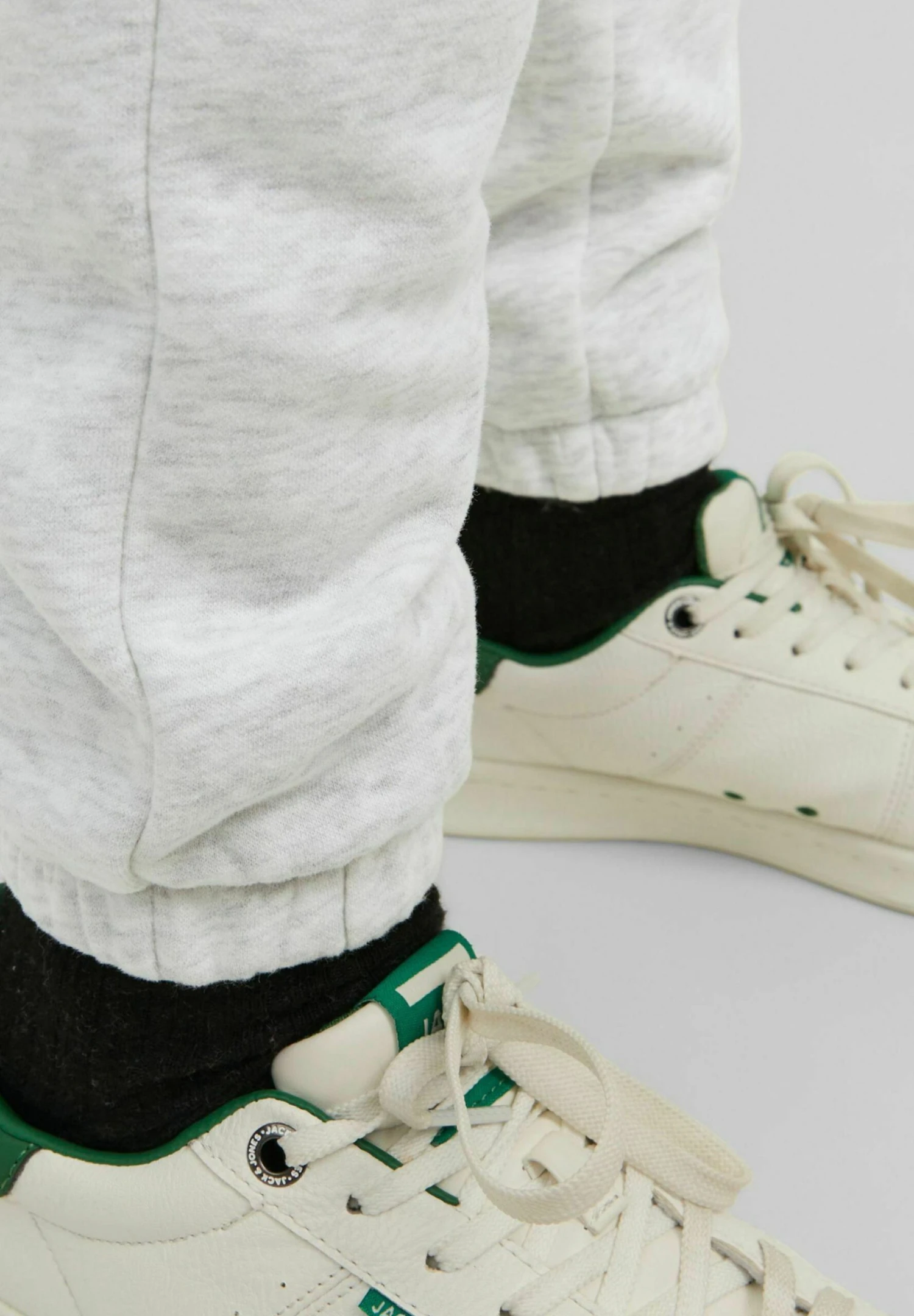 Jack & Jones Junior Trainingsbroek - White Melange 4 Jack & Jones Junior Trainingsbroek - White Melange - Afbeelding 4