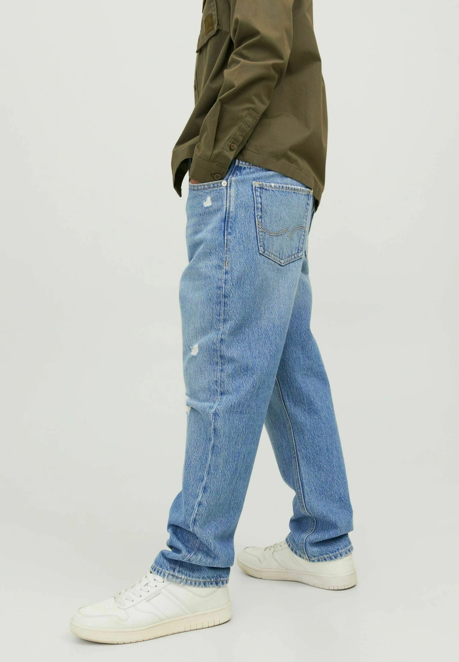 Jack & Jones Junior Clark Original Sbd - Straight Leg Jeans - Blue Denim 4 Jack & Jones Junior Clark Original Sbd - Straight Leg Jeans - Blue Denim - Afbeelding 4