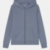 Jack & Jones Junior Jjebasic Zip Hood Jnr - Vest - Flint Stone