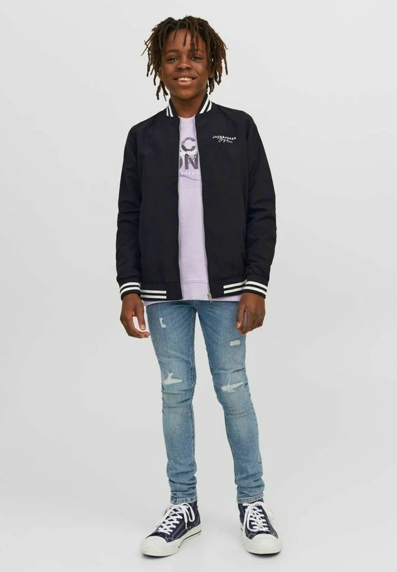 Jack & Jones Junior Bomberjacks - Black 1 Jack & Jones Junior Bomberjacks - Black