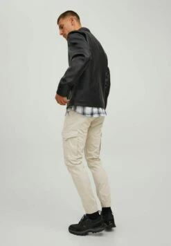 Jack & Jones Jjerocky Clean Noos - Imitatieleren Jas - Black -Jack & Jones 21dd5b082ed447768f5c11721c68b658