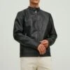 Jack & Jones Jjerocky Clean Noos - Imitatieleren Jas - Black