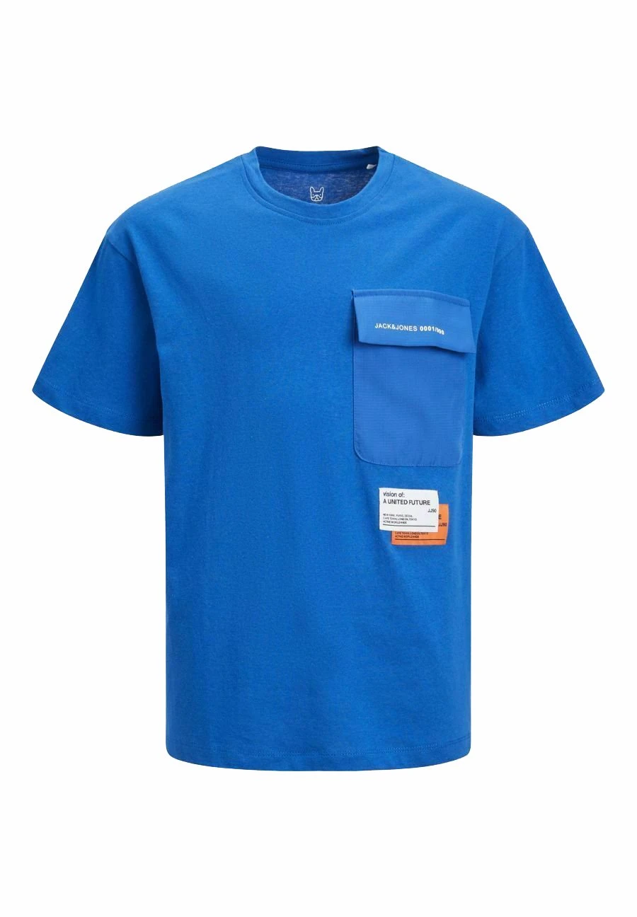 Jack & Jones Junior Crew Neck - T-Shirt Print - Blue Iolite 1 Jack & Jones Junior Crew Neck - T-Shirt Print - Blue Iolite