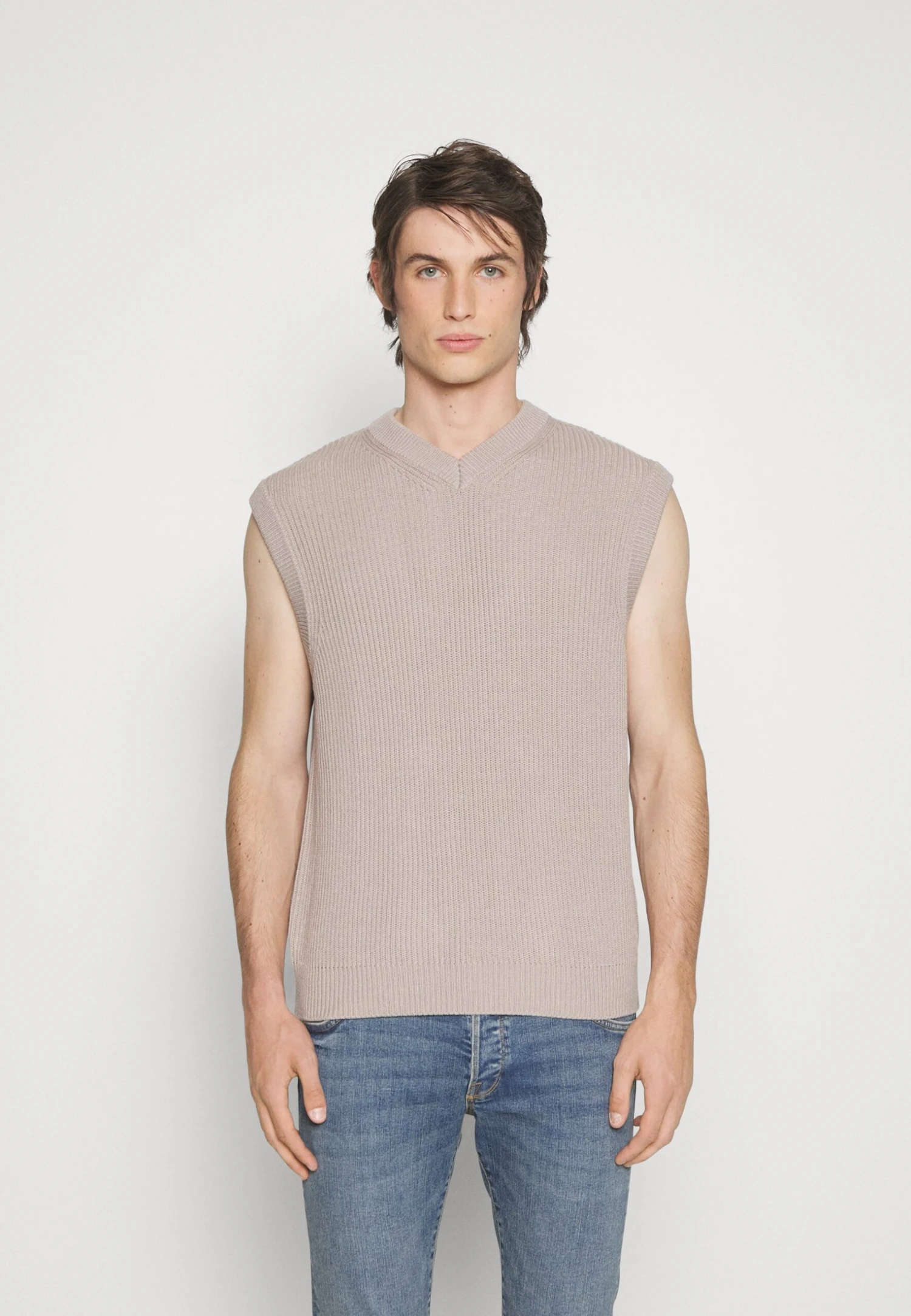 Jack & Jones Jorrib V Neck Vest - Trui - Atmosphere 1 Jack & Jones Jorrib V Neck Vest - Trui - Atmosphere