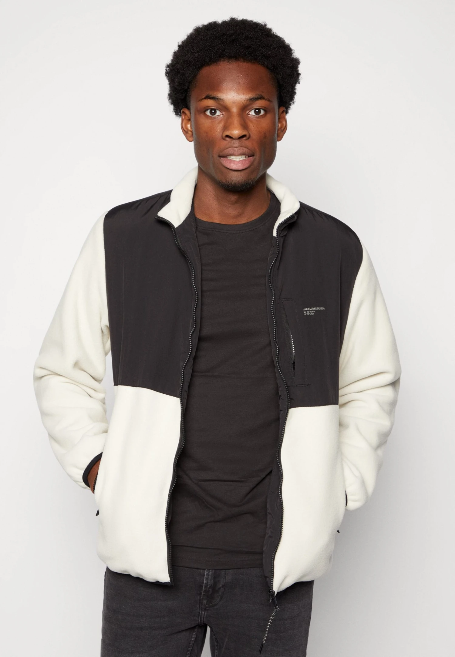 Jack & Jones Jorblake Jacket - Fleecejas - Moonbeam 4 Jack & Jones Jorblake Jacket - Fleecejas - Moonbeam - Afbeelding 4