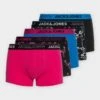 Jack & Jones Jacneon Bird Trunks 5 Pack - Onderbroeken - Black