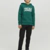Jack & Jones Junior Jjecorp Logo- Hoodie - Green
