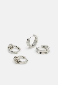 Jack & Jones Jacsacile Earrings Unisex 4 Pack - Oorbellen - Silver-Coloured -Jack & Jones 2d9c02610d184058b2aac4c6d8d0f4fd