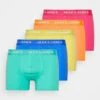 Jack & Jones Jacsummer Color Trunks 5 Pack - Onderbroeken - Mint Leaf