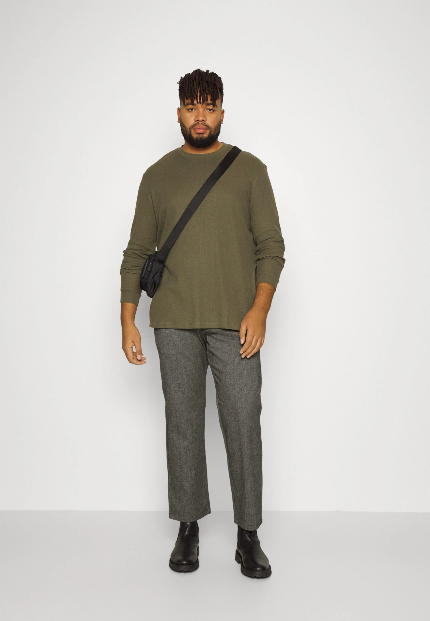 Jack & Jones Jpstollie Jjmilo Straight Fit - Broek - Light Grey Melange 2 Jack & Jones Jpstollie Jjmilo Straight Fit - Broek - Light Grey Melange - Afbeelding 2