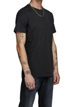 Jack & Jones Crew 4 Pack - T-Shirt Basic - Schwarz