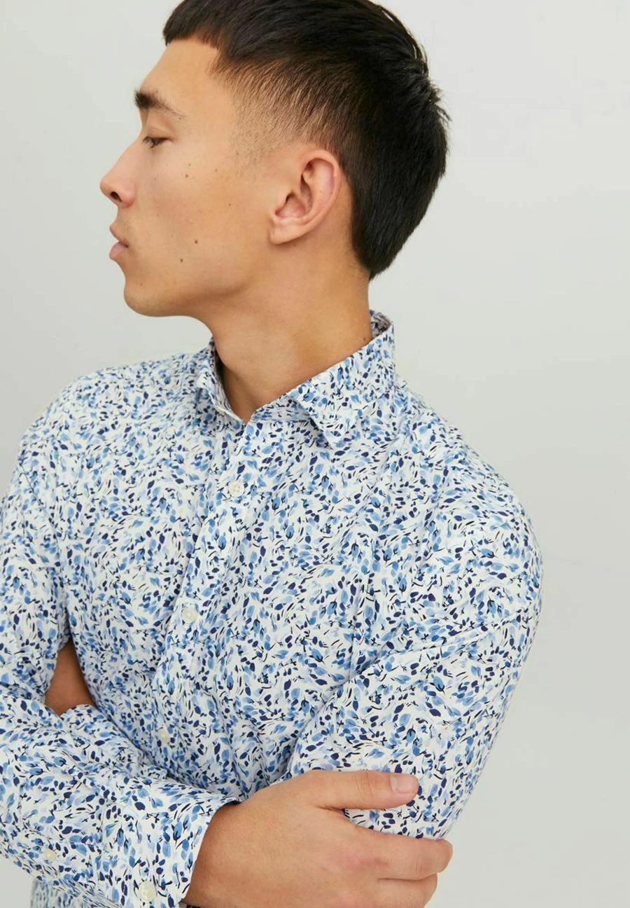 JACK&JONES Premium Print - Overhemd - Blue Mirage 4 JACK&JONES Premium Print - Overhemd - Blue Mirage - Afbeelding 4