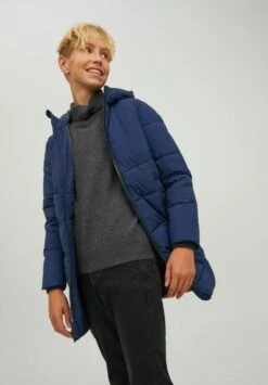 Jack & Jones Junior Wattierte Lange - Winterjas - Navy Blazer -Jack & Jones 2f4aa6c45d9b4f28a758b14409ceb336