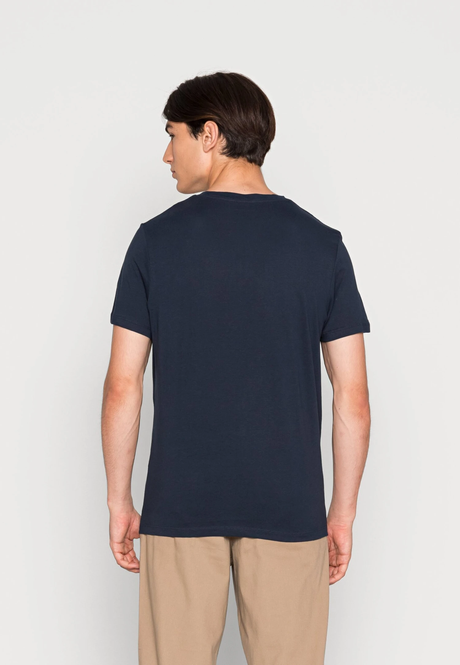 Jack & Jones Jjstamp Tee Crew Neck 3 Pack - T-Shirt Print - Black/White/Navy Blazer 3 Jack & Jones Jjstamp Tee Crew Neck 3 Pack - T-Shirt Print - Black/White/Navy Blazer - Afbeelding 3